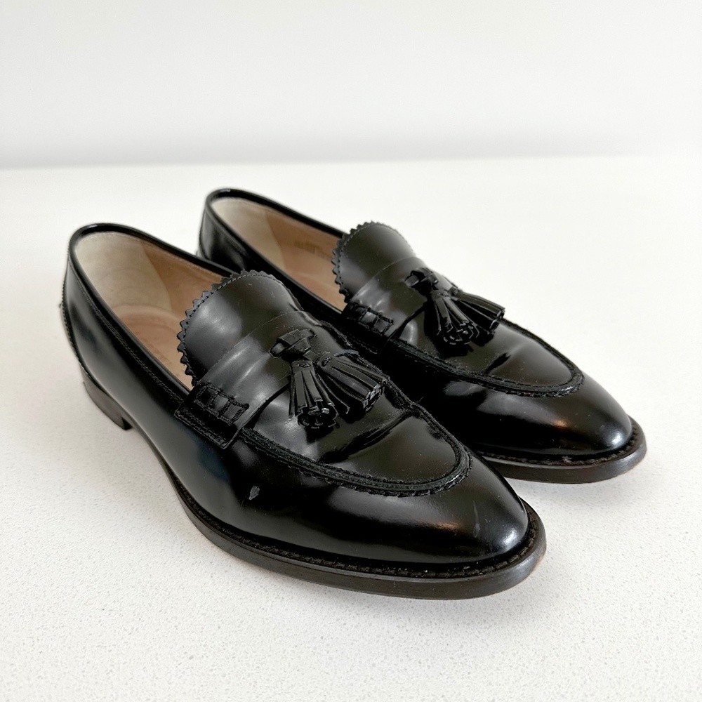 J.Crew Biella Tassel Loafers in Black